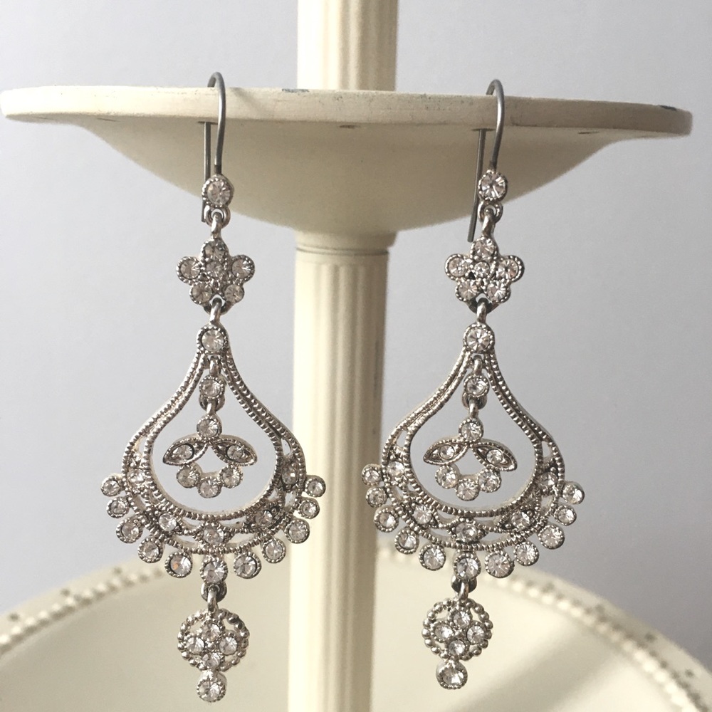 Monet Crystal Chandelier Earrings